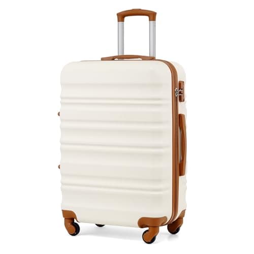 COOLIFE 24 Inch Medium Suitcase, Hard Shell Lightweight ABS+PC Luggage