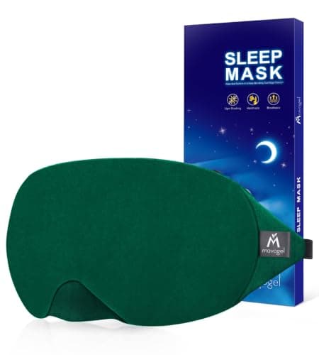 Mavogel Cotton Sleep Mask with Updated Bending Nose Design, 100% Handmade