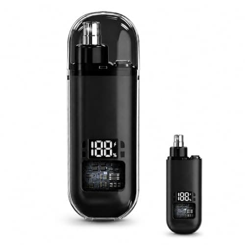 Nose Hair Trimmer for Men & Women, Rechargeable Ear Trimmer, LED Display
