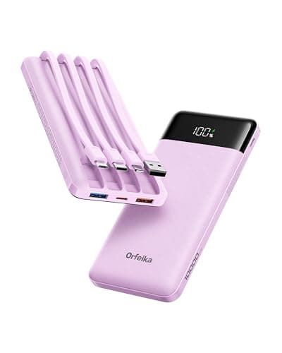 Orfeika 10000mah Power Bank Slim, 22.5W Fast Charging Portable Charger