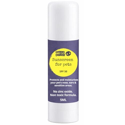 Travel size 5ML Pet Sunscreen Stick SPF 50 Pack for Dogs & Cats 5ml | Non-Toxic Zinc Oxide Free Sun Balm for Nose, Ears & Sensitive Skin | Water Resistant Sun Protection for Pets