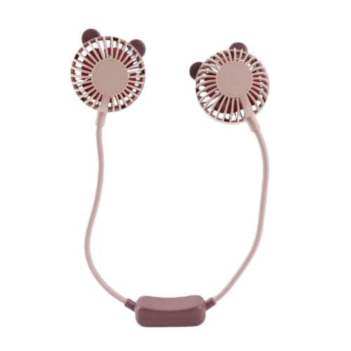 Yinhing Portable Neck Fan Bendable Wearable USB Rechargeable Hands Hanging Fan for Office Travel and Outdoor Activities Stylish Taro Design (Taro Purple) — view 6