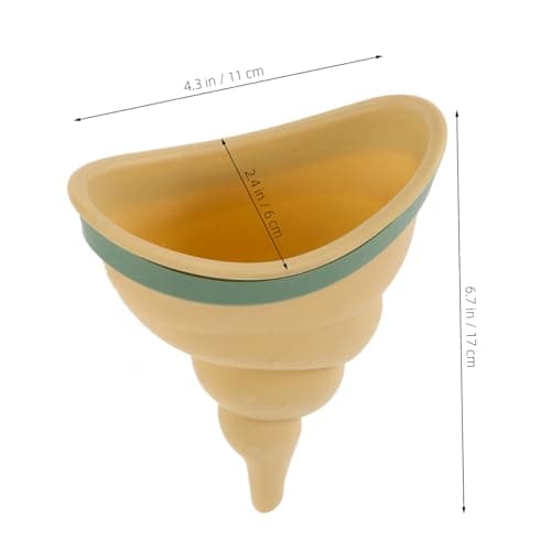 BRIGHTFUFU Portable Women Urinal Standing up Pee Funnel Yellow Tpe Pp — view 2