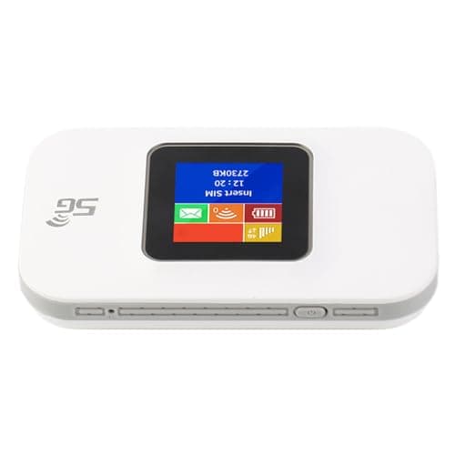 Ghzste Mobile WiFi Hotspot Router 4G Portable WiFi 1.44in Color Screen Mobile Hotspot Router with Micro SIM Card Slot for Phone Tablet Laptop (White) — view 6