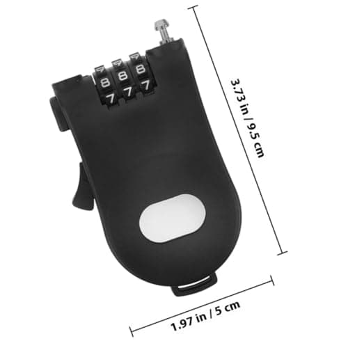 2pcs Snowboard Cable Lock, Lightweight Retractable Security Steel — view 2