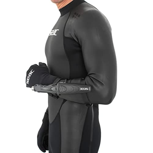 SEAC Unisex 0550017520000a Hammer Diving Knife for Apnea and Scuba Diving Dagger with Straps, Black, One Size UK — view 3
