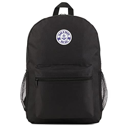 Yacht & Smith 12 Pack Backpack, Bulk 17 inch Lightweight Outdoor Travel Gym Corporate Events Bag, 12 Pack Black, 17 Inch, Travel Backpacks — view 3