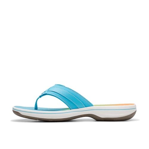Clarks Women's Breeze Sea Flip-Flop, Turquoise Ombre, 6 UK — view 3