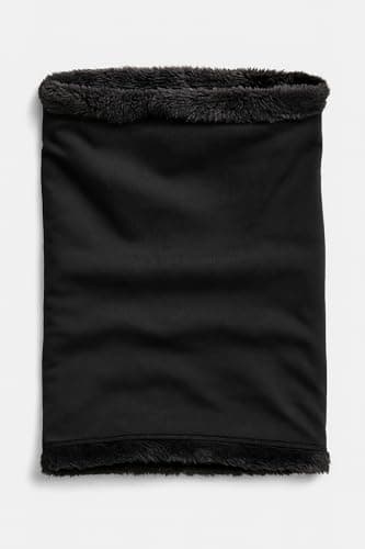 Winter Neck Warmer Fleece Waterproof Neck Gaiter Snood for Men Women Cold Weather Face Scarf Headwear for Skiing Running Bicycles Sports,Outdoor (Black) — view 5