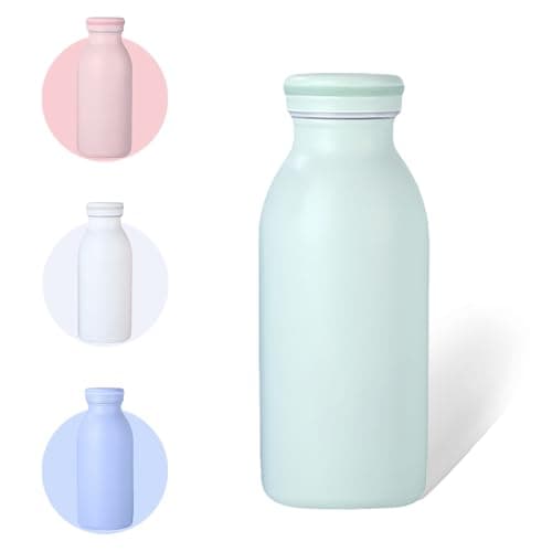 AMFUN Water Bottle Vacuum Insulated Bottle,350mlStainless Steel Sports Water Bottle,BPA Free, Leak Proof for 12hrs Hot & Cold Drinks Water Coffee Milk,Home, Work, Gym & Travel (Mint Green)