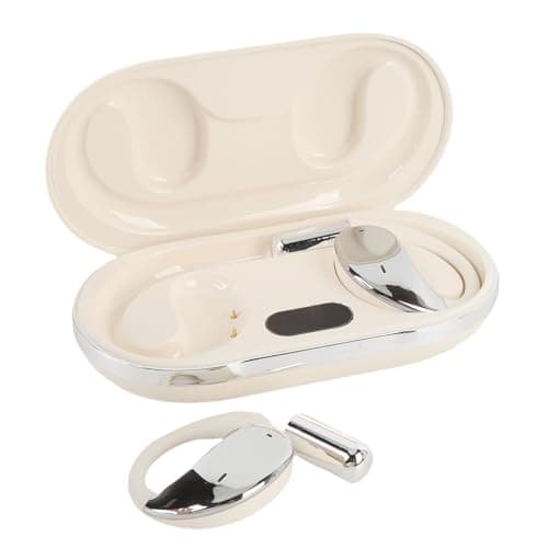 Hamwesh Translator Earbuds, AI Real Time Two Way Language Translation with Comfort Ear Hook Design 8 Hours Battery Life Bluetooth 5.4 Stable Connection, Language Translator Device for (Beige) — view 4