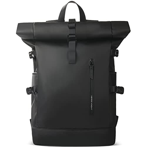 hk Roll Top Backpack Large 15.6 Inch Laptop Backpack with USB Port