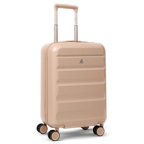 Aerolite 55x35x25 Hard Shell Cabin Suitcase, 4 Wheels, Air France KLM