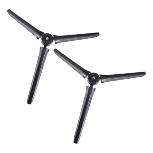 Zerodeko Foldable Tabletop Tripod Anti-slip Design with 1/4 Inch Screw 2pcs Abs and Rubber Material for Cameras and Projectors for Streaming and Recording