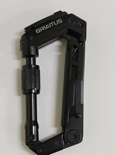 Locking Carabiner Clip 8 and 1 Multi Tool Heavy Duty Keychain Cool Pocket Gadgets Gifts for Men Cool Pocket Gadgets Outdoor Hiking Camping Essentials — view 2