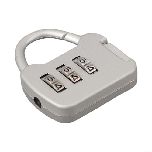 3 Digit Zinc Alloy Padlock Resettable Code Lock(Purple) — view 6