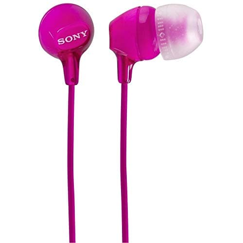 Sony MDR-EX15LP Wired In-Ear Headphones, Pink (without microphone) — view 2