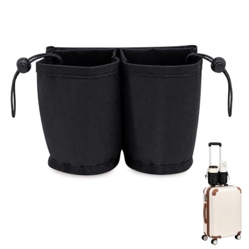 Luggage Cup Holder for Suitcase Travel Accessories Drink Holder Attachment