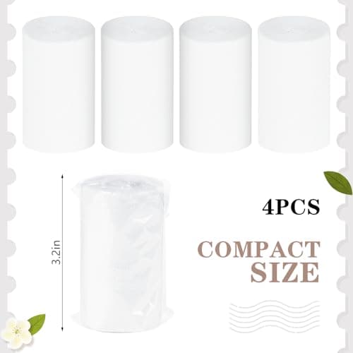 4 Rolls Travel Size Toilet Tissue, Portable Independent Packaging Tissue Rolls - Coreless Mini Soft Toilet Paper for Boats, Rvs and Camping Hiking Outdoor Travel — view 2