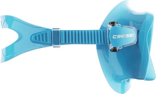Cressi F1 Small Mask Turquoise - Frameless Soft Silicone Mask for Snorkelling and Diving, Turquoise, One Size, Youth Unisex — view 3