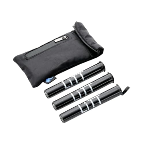 LITT Stash Bag Discreet Smell Proof Bag with Velcro Fastener, Zip - Leather Storage Case - Odour Resistant Pouch - Portable Accessory Bag (Pocket Pouch with Tubes).