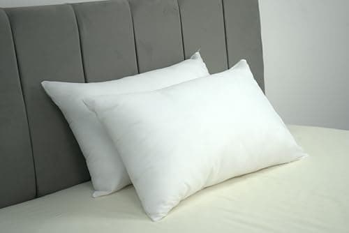 ARLINENS Pillow 10 Pack Virgin Hollow Fibre Standard Pillows-50x75 cm -Hotel Quality Soft Pillow for Sleeping - Bounce Back Support Bed Pillows -Hypoallergenic Soft Hollow fibre (Pack of 10)