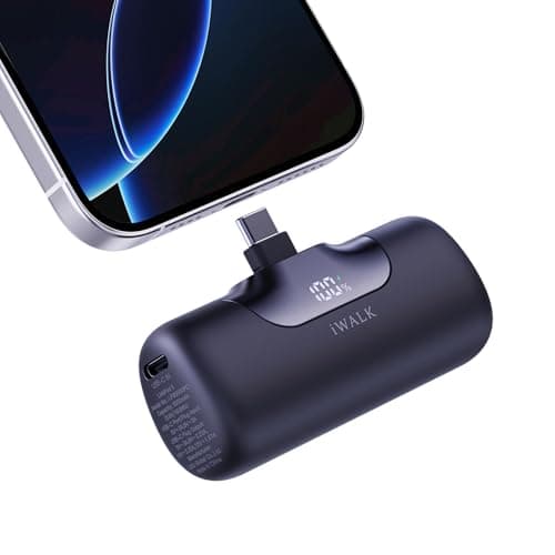 iWALK Portable Charger 5500mAh Next-Gen Small Power Bank 22.5W Fast Charging Battery USB-C Portable Phone Charger for iPhone 17/16 Plus/16 Pro/16 Pro Max/15 series,iPad, Samsung Galaxy S24/S23 Android