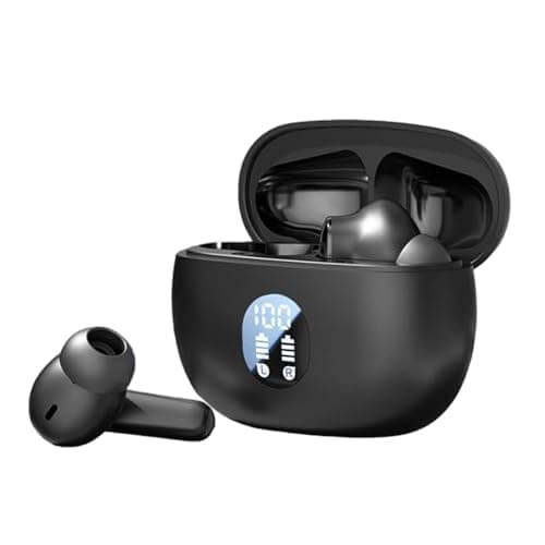 Wireless Earbuds - Noise Cancelling Earbuds, Wireless Earphones | Wireless Headphones 5.4 HiFi Stereo Earphones, Led Display Waterproof Wireless Headphones for Running, Phones