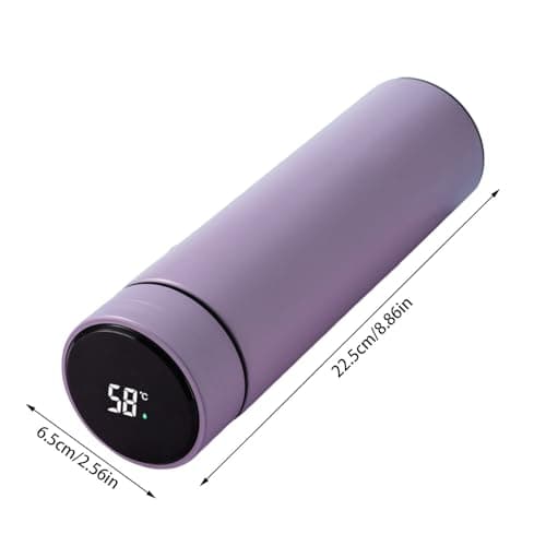 Smart Water Bottle with LED Temperature Display, Thermostat Double Wall Vacuum Insulated Waterbottle, Leak Proof, for School Travel & Outdoor — view 3