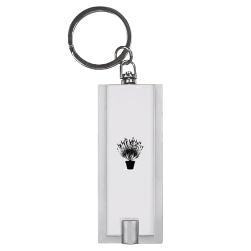 Azeeda 'Lavender Silhouette' LED Keyring Torch (KT00054616)