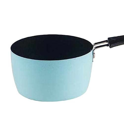 Baoblaze Milk Pan, Sauce Pan, Butter Melting Pot, Porridge Cooking Pot, Small Saucepan Soup Pot for Cooking Kitchen Breakfast, RV Travel Camping, Blue — view 3