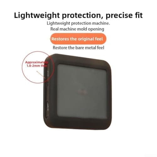 RiseNova Silicone Protective Case for Anker 150W Charging Base, Shockproof Anti-Scratch Bumper Sleeve, Travel Portable Charger Protector(Black) — view 3