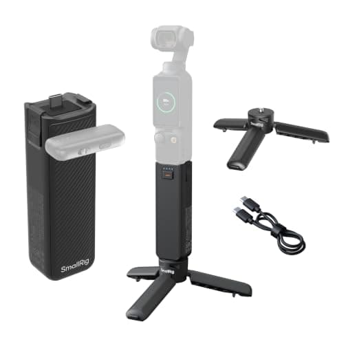 SMALLRIG Pocket 4P/4/3/Xtra Muse Battery Handle 5000mAh with Tripod for DJI