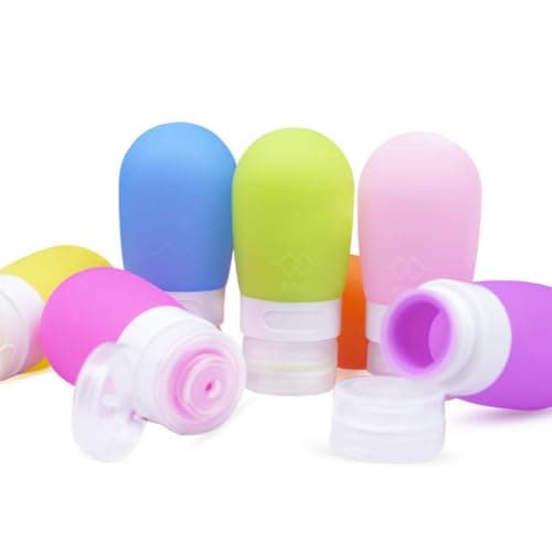 YARNOW Portable Travel Silicone Bottles 38ml Leakproof Detachable Liquid Containers for Toiletries and Moisturisers, for Camping and Trips with Food Grade Silicone Material — view 4