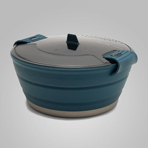 OEX Ascent Pro Cooking Pot, 2L Capacity, Lightweight, Collapsible, Portable, for Camping Stoves, 21x20x11.5cm (2 Litre) — view 2