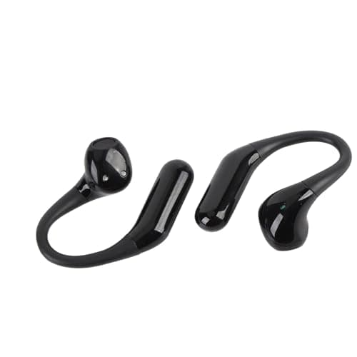 Real Time Translation Earbuds Noise Reduction Wireless Bluetooth Translator Earphones Support Multi Languages for Travel Business PC ABS Material Black (Black) — view 2