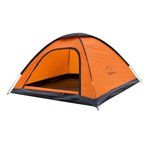 SAFACUS 4 Man Camping Tent - 3 to 4 Person Dome Tent Lightweight, Waterproof Family tent, Compact, Quick Setup. Outdoors, Backpacking