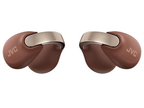 JVC NEARPHONES HA-NP1T-T True Wireless Earphones in Jewellery Design, Comfortable Fit, Quick Charge Function, Multipoint Connection, Bluetooth 5.3, 24 Hours Battery Life, App - Chestnut Brown — view 4