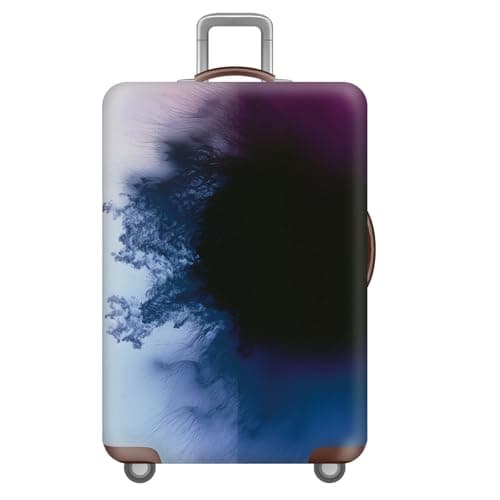 Treer Suitcase Covers for Luggage 18-32 Inches, Elastic Luggage Covers for Suitcases Medium Large Lightweight Washable Dustproof Protectors with Zipper Anti-Scratch (Artistic Quicksand 10,M)