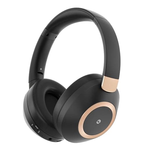 Active Noise Cancelling Headphones, 100H ANC Headphones Wireless (Black)