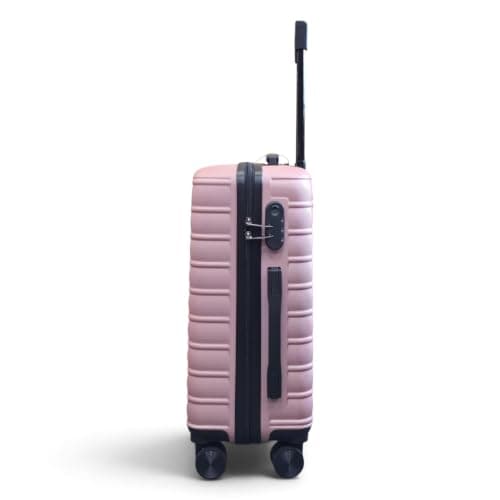 Infinity Leather Hard Shell Rose Gold Cabin 56 x 36 x 23 cm Secure Luggage Suitcase Suitable for Easyjet, Ryanair — view 5
