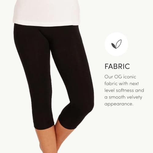 Boody Women's Base Layer 3/4 Leggings | Organic Bamboo Womens Loungewear | Seamless Activewear for Women Black — view 3