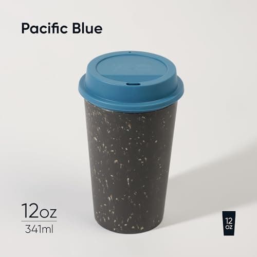 Circular & Co Reusable Now Coffee Cup - 12oz/340ml - Insulated, Sustainable & Recyclable - Coffee Travel Mug - Snap Fit Lid - Medium Drink - BPA Free - Dishwasher Safe — view 6