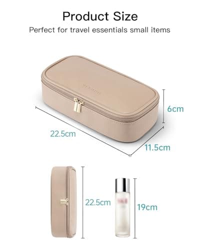 VLANDO Makeup Bag with Compartment,Cosmetic Bags for Women,Travel Essential — view 5