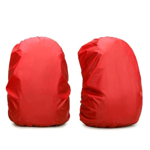 Generisch 2026 Backpack Rain Cover Nylon Cloth Backpack Protector Non-Slip Buckle Straps for Hiking Camping, red, 70 x 40 cm, Travel Backpacks — view 3