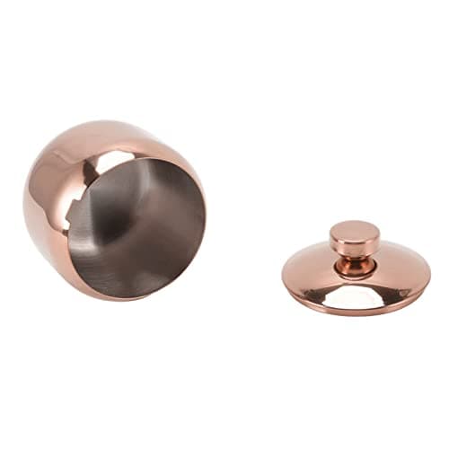 Ejoyous Stainless Steel Condiment Pot with Lid, 3in (Rose Gold) — view 3