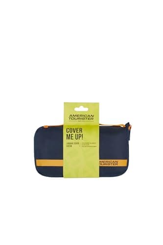 American Tourister - Luggage Cover M, Foldable Suitcase Cover, Travel Suitcase Protection, 62 x 45 x 30 cm, Blue/Orange — view 3