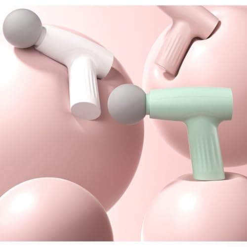 Portable Fitness Trainer for mini Massage 3 Levels Low Noise 45dB USB Rechargeable for Stiffness Relief Gym Travel Pink(Pink) — view 5