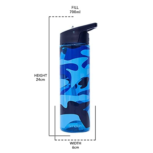 Smash Water Bottle with Straw 700ml- Camo — view 6
