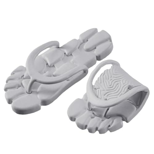 Travel Friendly Slip On Sandals For Beach Flip Flops With Sole For Couples And Outdoor Adventures (Grey-d, 3-4) — view 2
